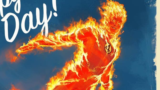 THE FANTASTIC FOUR Poster Reveals First Official Look At The Human Torch!