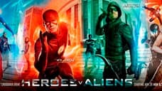 The DCTV Heroes Come Together On Four New Posters For The HEROES V ALIENS Crossover Event: Invasion!