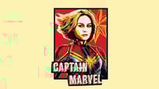 CAPTAIN MARVEL Promo Posters Team Carol Danvers Up With Goose And Show The Hero Powering Up