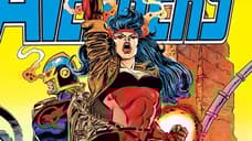 ETERNALS: Gemma Chan's Sersi And Kit Harington's Black Knight Lock Lips In New Set Photos