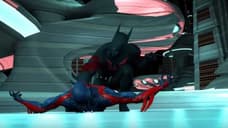 Latest Super Power Beat Down Sees Futuristic Legacy Heroes SPIDER-MAN 2099 And BATMAN BEYOND Clash