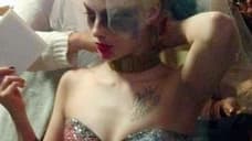 SUICIDE SQUAD Ayer Cut Behind The Scenes Photo Reveals Harley Quinn's Red And Blue Wedding Dress