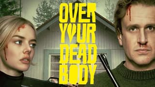 Over Your Dead Body Interview: Jason Segel & Samara Weaving On Their Wild New Action Comedy (Exclusive)
