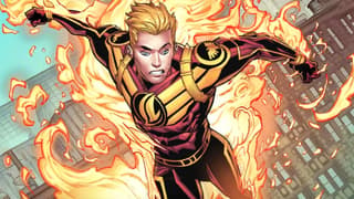 VisionQuest D23 Display Reveals First Look At A Mysterious Fiery Figure - Is This Jim Hammond?