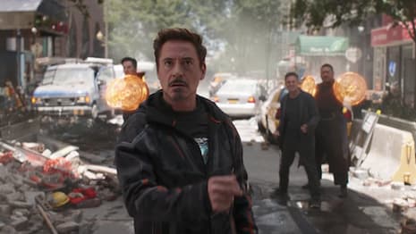 Robert Downey Jr 'Carries' The Avengers In New Set Photo