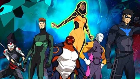 YOUNG JUSTICE: OUTSIDERS Banner Spotted At SDCC; Reveals A New Look At The Team & The Villainous Darkseid