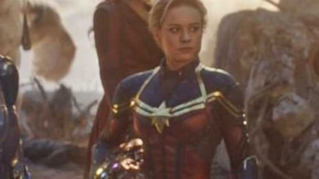 AVENGERS: ENDGAME Behind The Scenes Photos Reveal That Captain Marvel Wore A Different Costume On Set