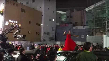 BLACK PANTHER Set Pics And Video Give Us A Look At A Member Of The Dora Milaje In Action