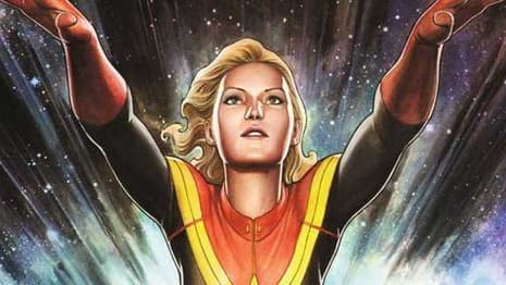 CAPTAIN MARVEL Star Brie Larson Climbs A Rope While Shooting A Stunt On The Set Of The Upcoming Film