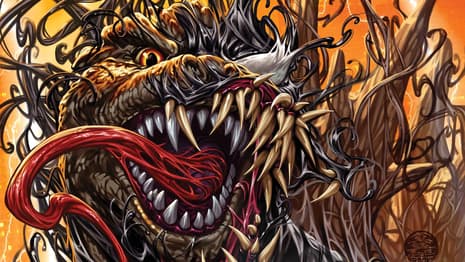 GODZILLA DESTROYS THE MARVEL UNIVERSE #2 First Look Sees The King Of The Monsters Bond With The Venom Symbiote