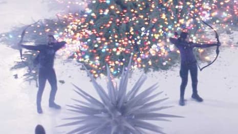 HAWKEYE: First Clip Features Time Square's Avengers; Three New Stills Also Released