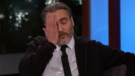 JOKER Star Joaquin Phoenix Speechless After Joke Footage Of Him Storming Off Set Is Shown On JIMMY KIMMEL