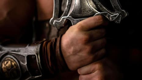 MASTERS OF THE UNIVERSE Star Nicholas Galitzine Teases His He-Man Physique And Costume (From Behind A Curtain)