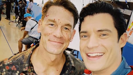 PEACEMAKER Star John Cena On Replacing Dave Bautista And Viral Photo With SUPERMAN Star David Corenswet