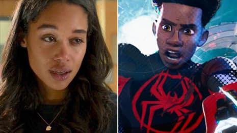 SPIDER-MAN's Laura Harrier Calls Out SPIDER-VERSE Star Shameik Moore: You're A F*cking Weirdo