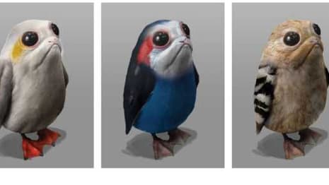 SPOILERS: STAR WARS: THE LAST JEDI Concept Art Features Multicolored Porgs, Bald Kylo Ren And More