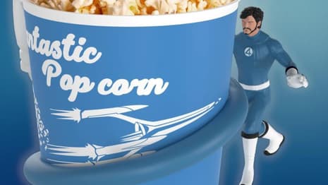 THE FANTASTIC FOUR: Reed Richards Stretches His Arm (We Hope It's His Arm) Around Latest Popcorn Bucket