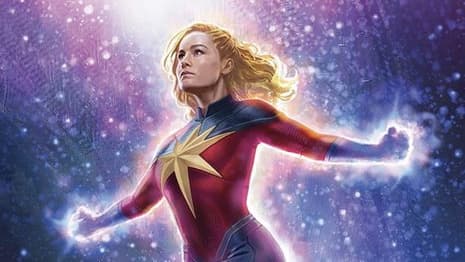 THE MARVELS Comic-Con Exclusive Poster Sees Captain Marvel Lead Ms. Marvel And Photon Into Battle