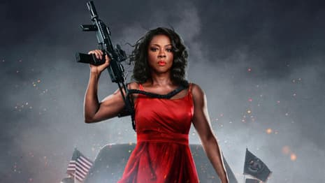 THE SUICIDE SQUAD Star Viola Davis Is A Very Well-Armed POTUS On First Poster For G20