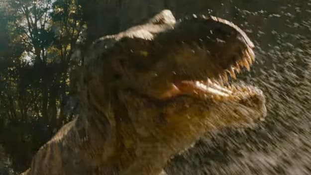 JURASSIC WORLD REBIRTH TV Spot Features Wild New T-Rex River Chase Footage; New Trailer Coming Tuesday!