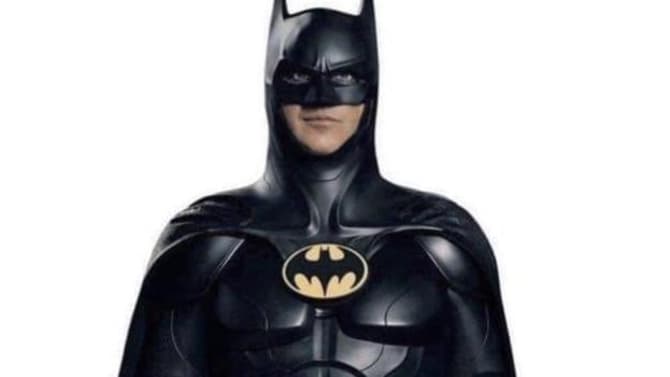 THE FLASH Promo Image Seemingly Reveals Michael Keaton's Updated Batman Costume