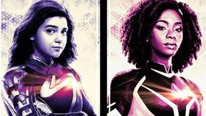 THE MARVELS Promo Art Reveals New Look At Sequel's Lead Heroes And The Villainous Dar-Benn