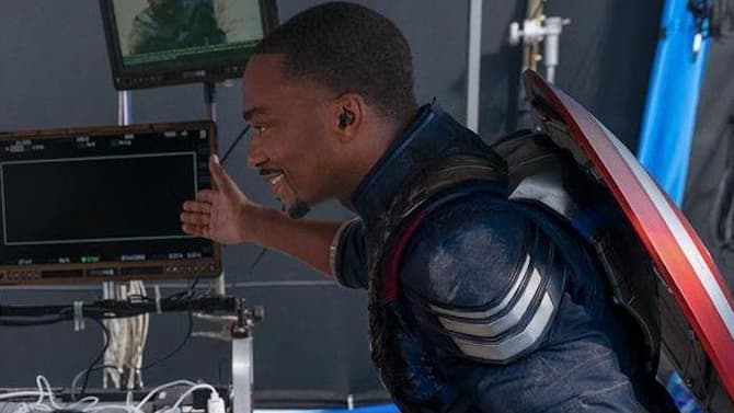 CAPTAIN AMERICA: BRAVE NEW WORLD Official BTS Still Shows Anthony Mackie Suited Up Alongside Harrison Ford