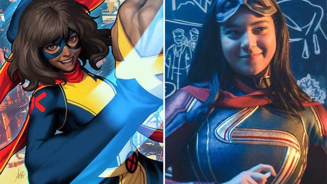 THE MARVELS Star Iman Vellani Reveals MS. MARVEL's Mutant Reveal Was Added During Reshoots