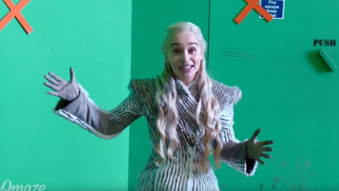 GAME OF THRONES Star Emilia Clarke Tries To Spoil The Final Season In A New Omaze Video