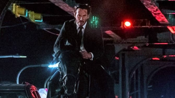 JOHN WICK 3: PARABELLUM Star Keanu Reeves Rides Back Into Action In A Badass New Photo