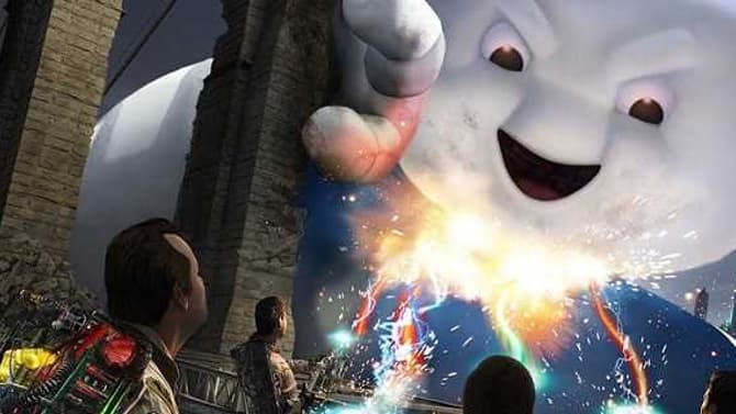 GHOSTBUSTERS 2020 Set Photos Feature The ECTO-1 And An Awesome Stay-Puft Marshmallow Man Easter Egg