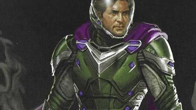 SPIDER-MAN: FAR FROM HOME Art Reveals Hulkbuster-Style Mysterio, Orlando Bloom As Quentin Beck, More