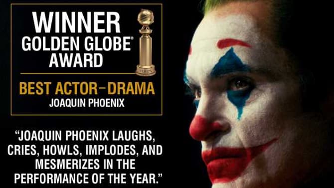 JOKER Star Joaquin Phoenix Wins The Golden Globe For Best Actor; Hildur Guðnadóttir Wins Best Score