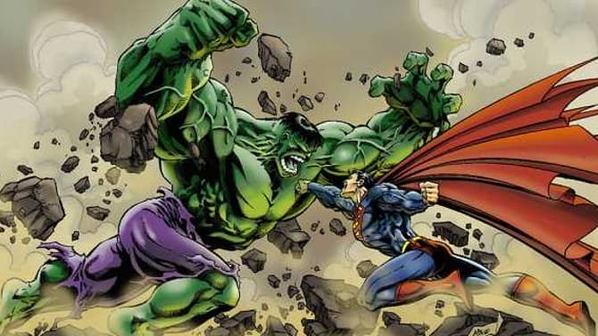 The Hulk Beats Superman In This Unused Artwork From 1996's MARVEL VS. DC Crossover Event