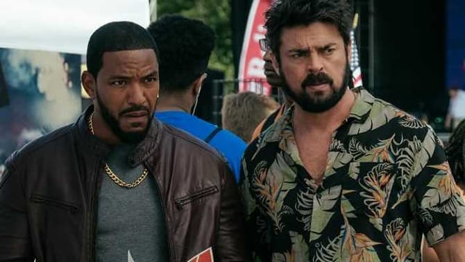 THE BOYS Season 2 Stars Karl Urban And Laz Alonso Hilariously Recall Shooting Inside THAT Whale - EXCLUSIVE