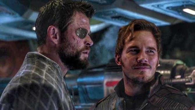 THOR: LOVE AND THUNDER Star Chris Hemsworth Shares Cool Star-Lord And Thor Behind-The-Scenes Photo