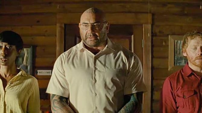 GOTG Star Dave Bautista Comes Calling In First Trailer For M. Night Shyamalan's KNOCK AT THE CABIN