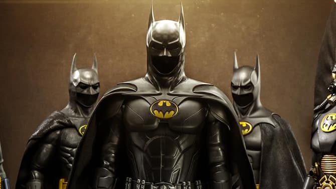 THE FLASH Hot Toys Figures Reveal Full Look At SEVEN Batsuits Belonging To Michael Keaton's Batman