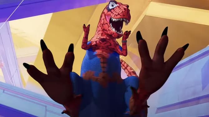 NEW SPIDER-MAN: ACROSS THE SPIDER-VERSE Concept Art Features Unused Dinosaur Variants of Miles and Gwen