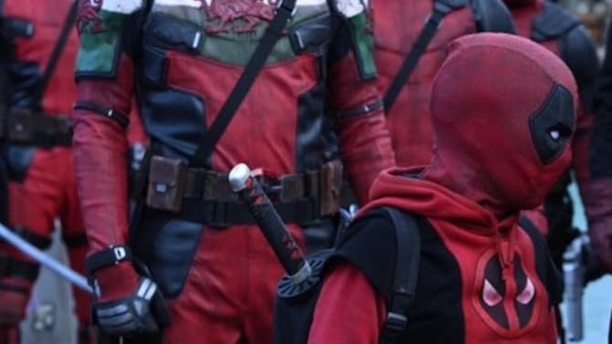 DEADPOOL & WOLVERINE Behind The Scenes Photos Reveal The Full Deadpool Corps And Wolverine's Practical Cowl