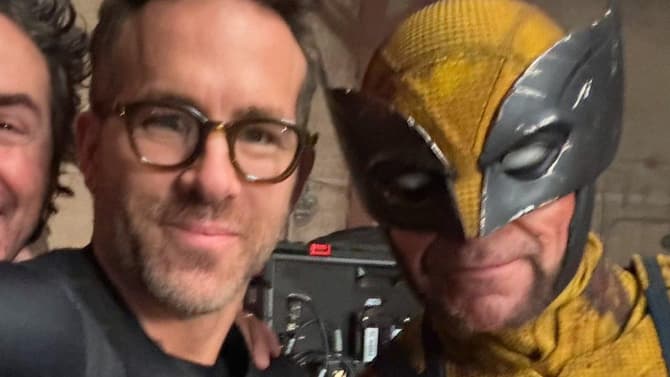 DEADPOOL AND WOLVERINE BTS Photo Features First Official Look At Hugh Jackman In The Mask