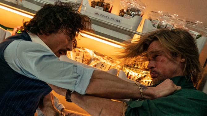 Brad Pitt Faces His Fate In Awesome New Stills From David Leitch's BULLET TRAIN