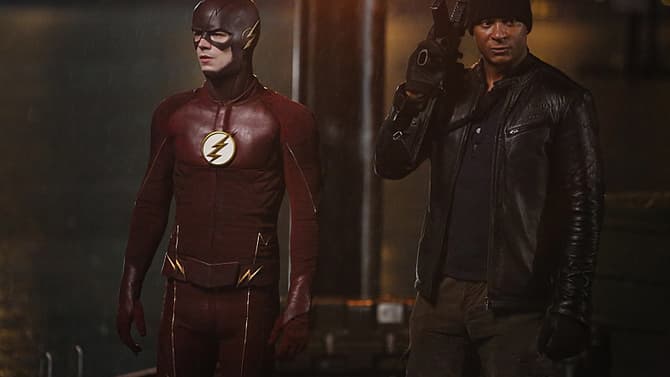 'Diggle' & 'Lila' Lend A Helping Hand In New Stills From THE FLASH Season 2 Episode 15: &quot;King Shark&quot;