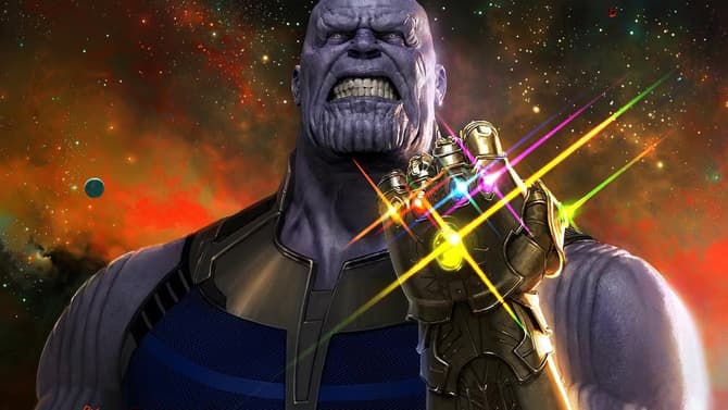 AVENGERS: INFINITY WAR Hi-Res D23 Poster Has Thanos Asserting His Might With The Infinity Stones In Hand