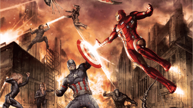 The Avengers Go To War In Awesome New CAPTAIN AMERICA: CIVIL WAR Fathead Decal Promo Art