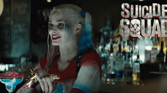 David Ayer Teaches Harley Quinn How To Make Cocktails In SUICIDE SQUAD BTS Still; Plus New Promo