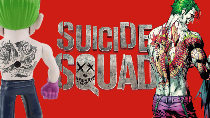 New SUICIDE SQUAD Collectible Reveals The Joker Sporting A Comic Book Accurate Tattoo