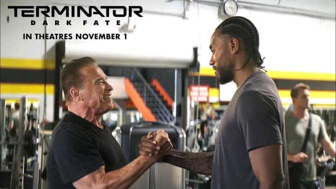 TERMINATOR: DARK FATE Star Arnold Schwarzenegger Meets The NBA's Terminator Kawhi Leonard In Funny New TV Spot