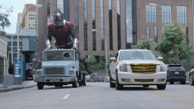 The Latest ANT-MAN AND THE WASP Clip Sees Giant-Man Chase Down Walton Goggins' Sonny Burch