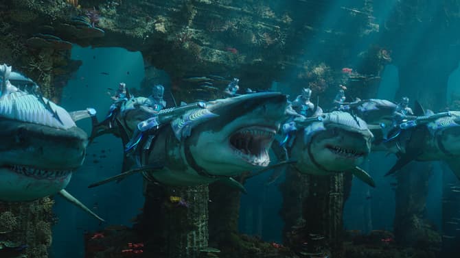 AQUAMAN, Mera, Ocean Master, Sharks & More Swim Into Action In These Six New Hi-Res Stills